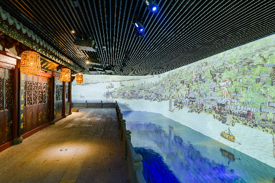 基地二楼“汾流古渡”展项.jpg