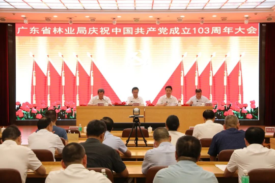 省林业局召开庆祝中国共产党成立103周年大会